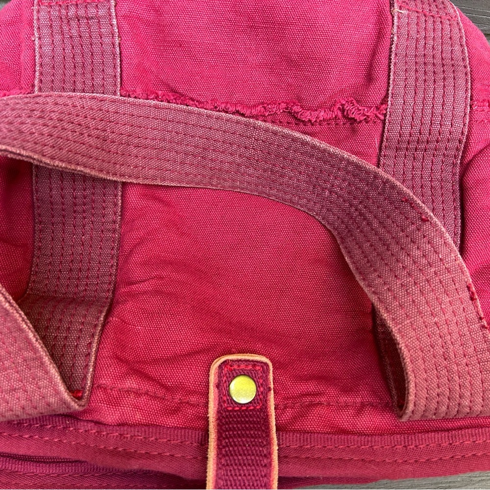 Vintage Gap RED Cotton Large Canvas Tote Bag - Picture 8 of 9
